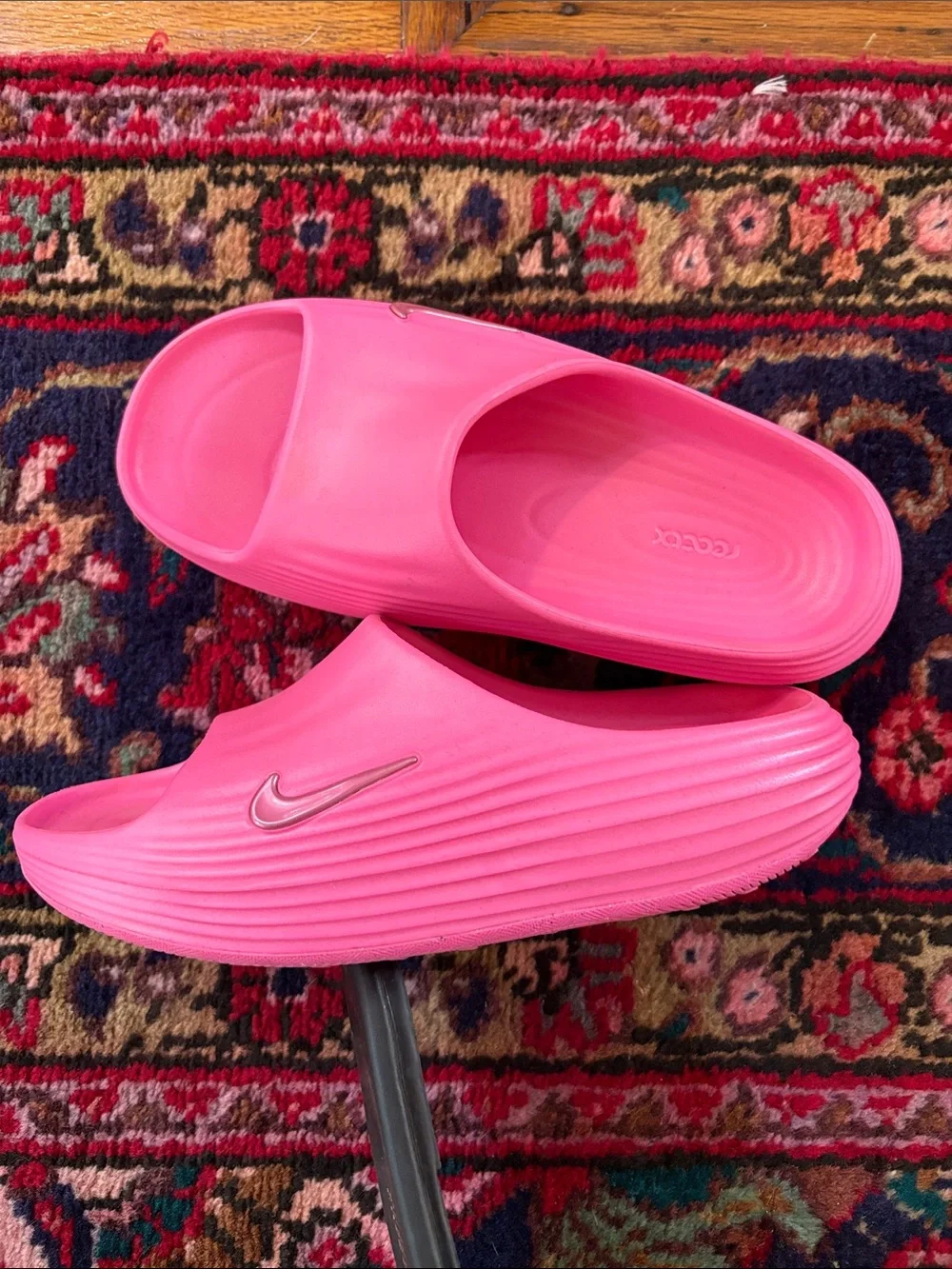 Nike Women's Pink Slide Sandals - Picture 2 of 3